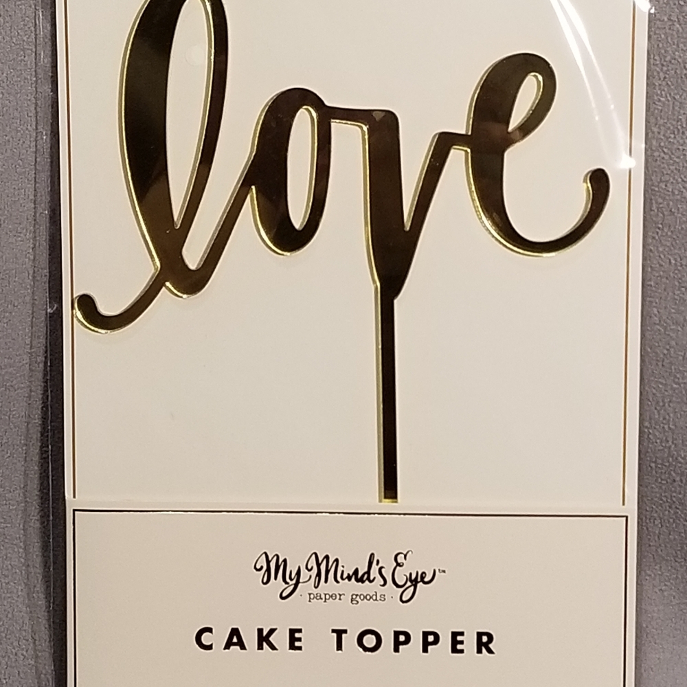 My Mind's Eye Love Cake Topper